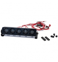 Rampe de projecteurs 5 LEDs rondes en aluminium de 109mm