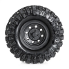 Roues completes noires crawler « CLIMBER »121/45 (1 paire)