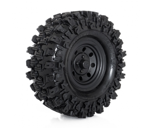 Roues completes noires crawler « CLIMBER »121/45 (1 paire)