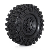 Roues completes noires crawler « CLIMBER »121/45 (1 paire)