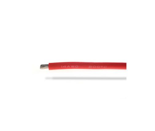 Fil silicone 14AWG (2,12mm²) rouge - 1m