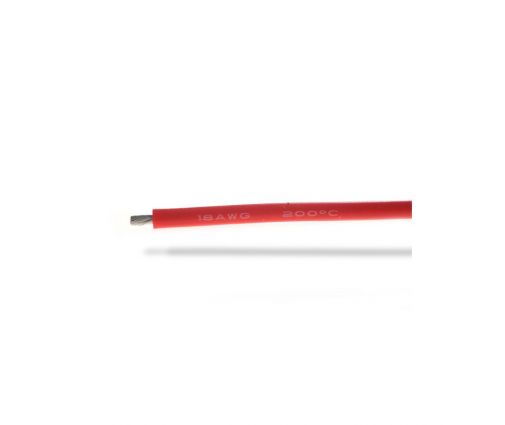 Fil silicone 18AWG (0.81mm²) rouge - 1m