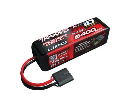 Batterie Traxxas Lipo 11.1v ( 3s ) 6400 mAh 25C - ID - COURT