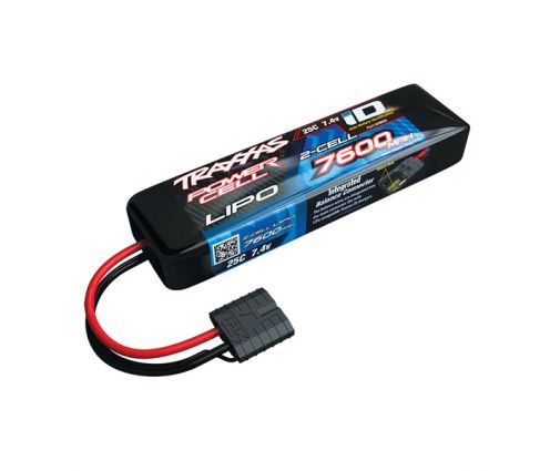 Batterie Traxxas Lipo 7.4v ( 2s ) 7600 mAh 25C - ID