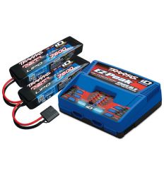 Pack Chargeur 2972G + 2 x Lipo 2S 7600MAH 2869X Traxxas ID