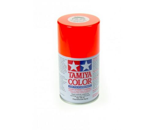 Peinture en bombe Tamiya de 100ml - PS20 Rouge Fluo