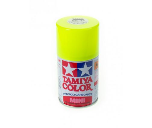 Peinture en bombe Tamiya de 100ml - PS27 Jaune Fluo - Vosges Modélisme