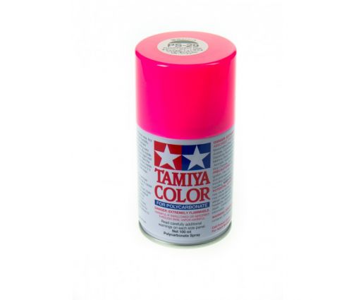 Peinture en bombe Tamiya de 100ml - PS29 Rose Fluo