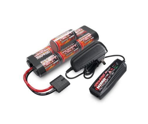 Pack Chargeur Batterie Traxxas NI-MH 8,4V 3000 MAH court - iD