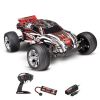 Traxxas Rustler- 4x2 - 1/10 Brushed Stadium Truck TQ 2.4GHZ Rouge