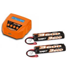 Pack Multi60plus + 2 Lipo 2s 3600 mAh