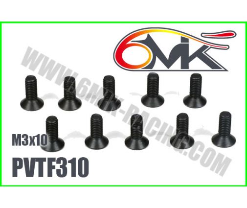 Vis Acier Tête Fraisée M3x10 (x10)