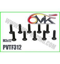 Vis Acier Tête Fraisée M3x12 (x10)