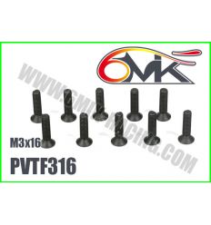 Vis Acier Tête Fraisée M3x16 (x10)