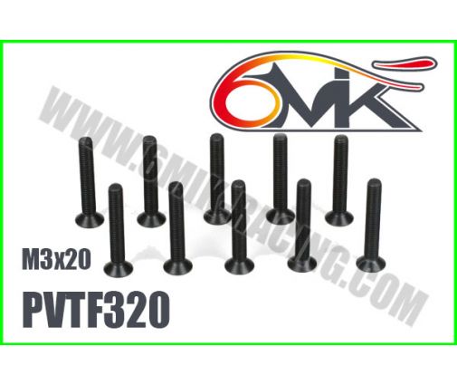 Vis Acier Tête Fraisée M3x20 (x10)