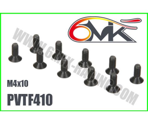 Vis Acier Tête Fraisée M4x10 (x10)