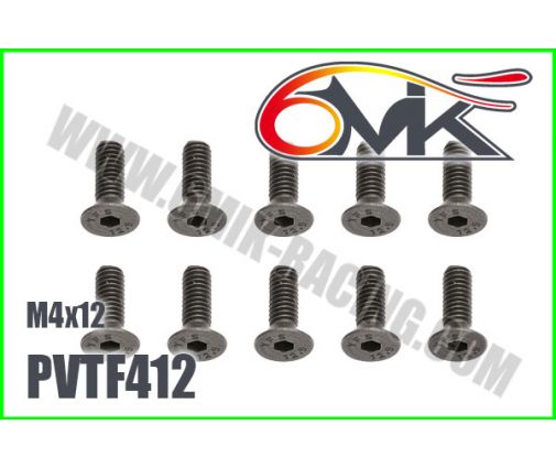 Vis Acier Tête Fraisée M4x12 (x10)