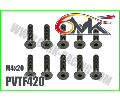 Vis Acier Tête Fraisée M4x20 (x10)