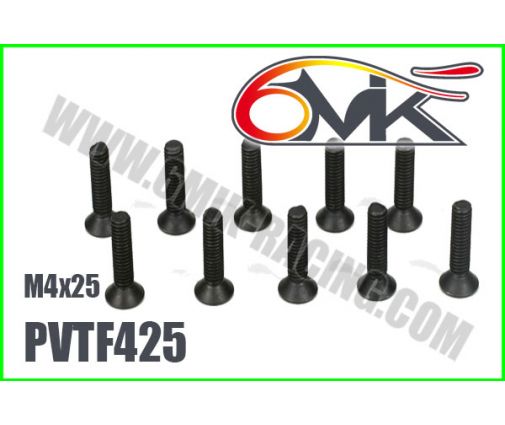 Vis Acier Tête Fraisée M4x25 (x10)