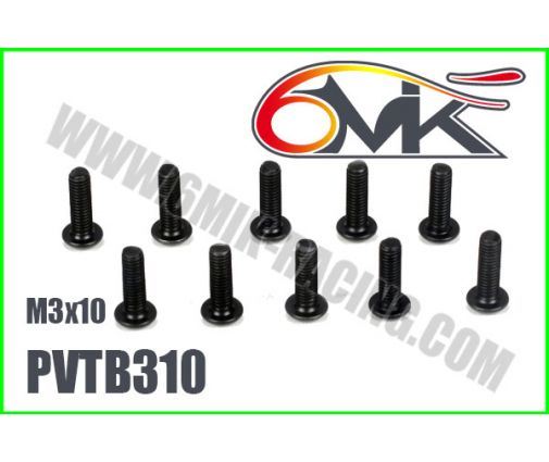 Vis Acier Tête Bombée M3x10 (x10)