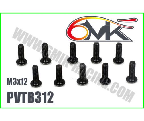 Vis Acier Tête Bombée M3x12 (x10)