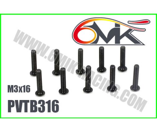 Vis Acier Tête Bombée M3x16 (x10)