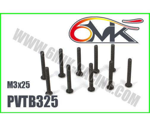 Vis Acier Tête Bombée M3x25 (x10)