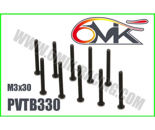 Vis Acier Tête Bombée M3x30 (x10)