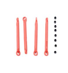 Renforts de chassis nylon rouge (4) ( TRX7118 )