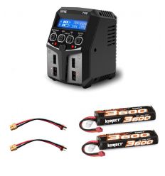 Pack T100 + 2 x Lipo 2s 3600 mAh