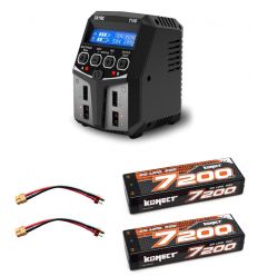 Pack T100 + 2 x Lipo 2s 7200 mAh