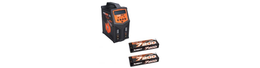 Pack Chargeur COBRA E450 AC + Lipo 3S 4000MAH F2849X